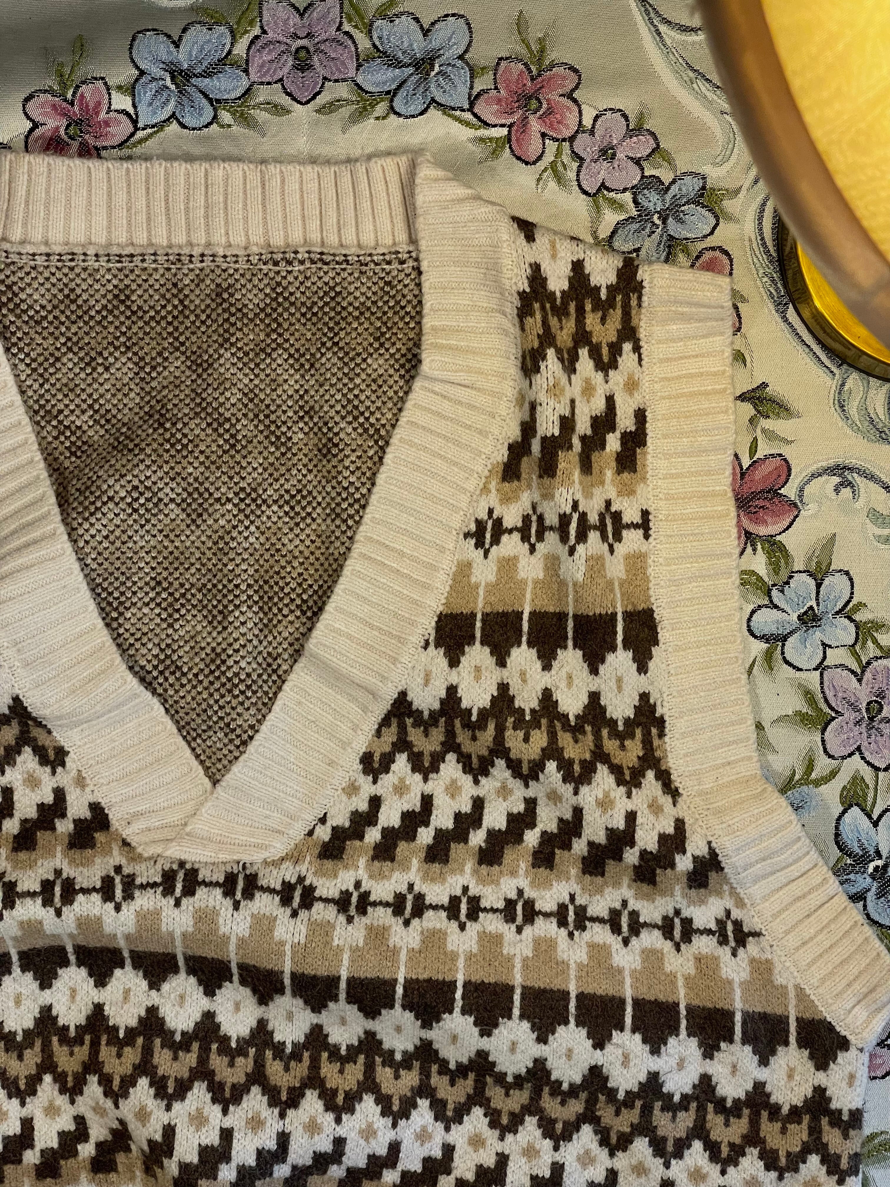 Vintage Fair Isle Slip-Over