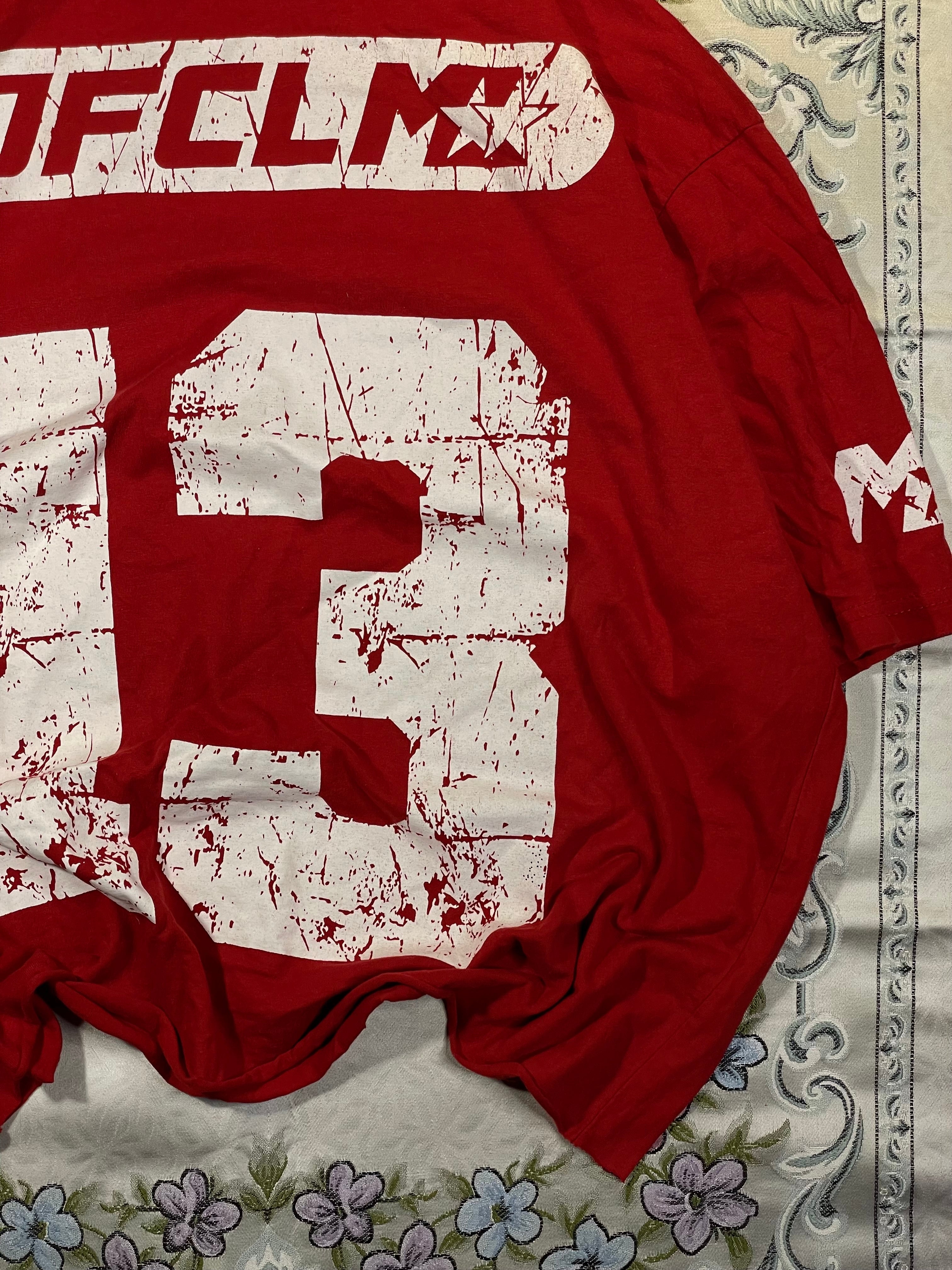 Mock Neck Graphic T-Shirt