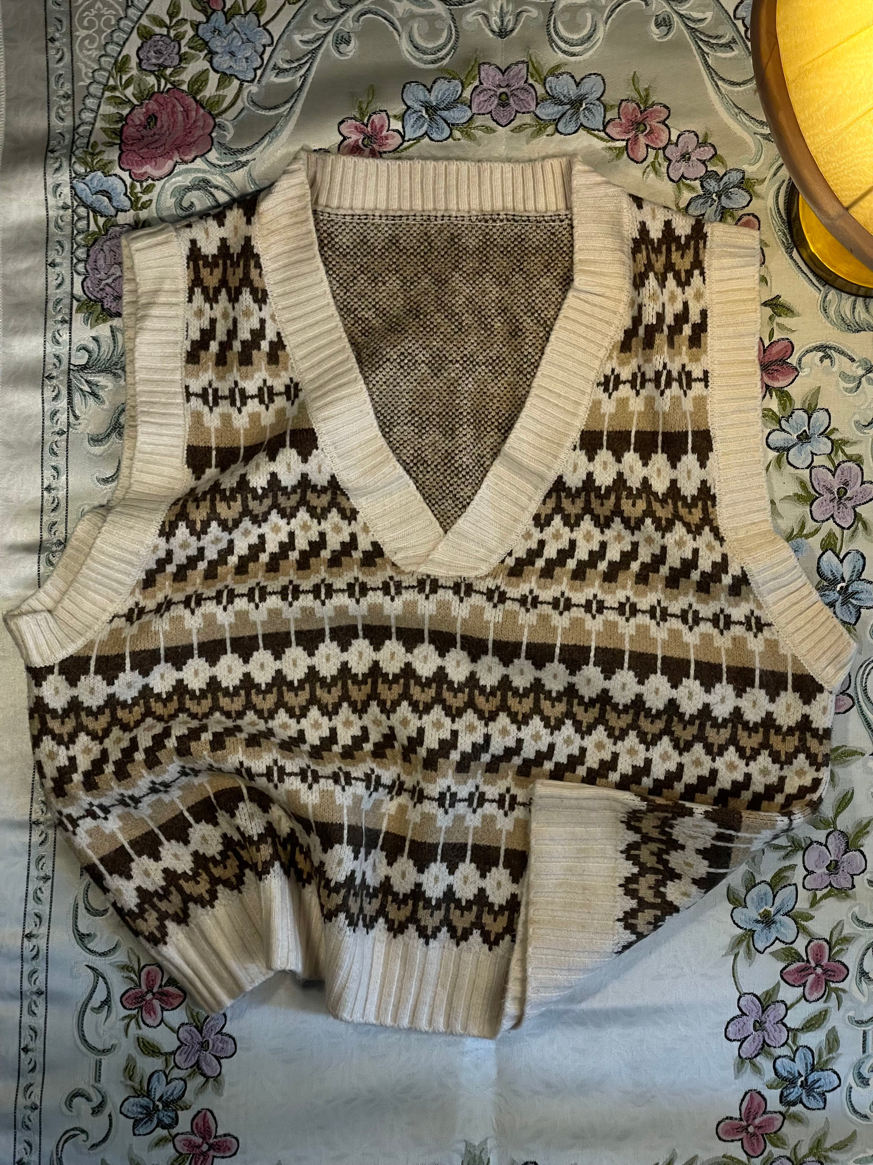 Vintage Fair Isle Slip-Over