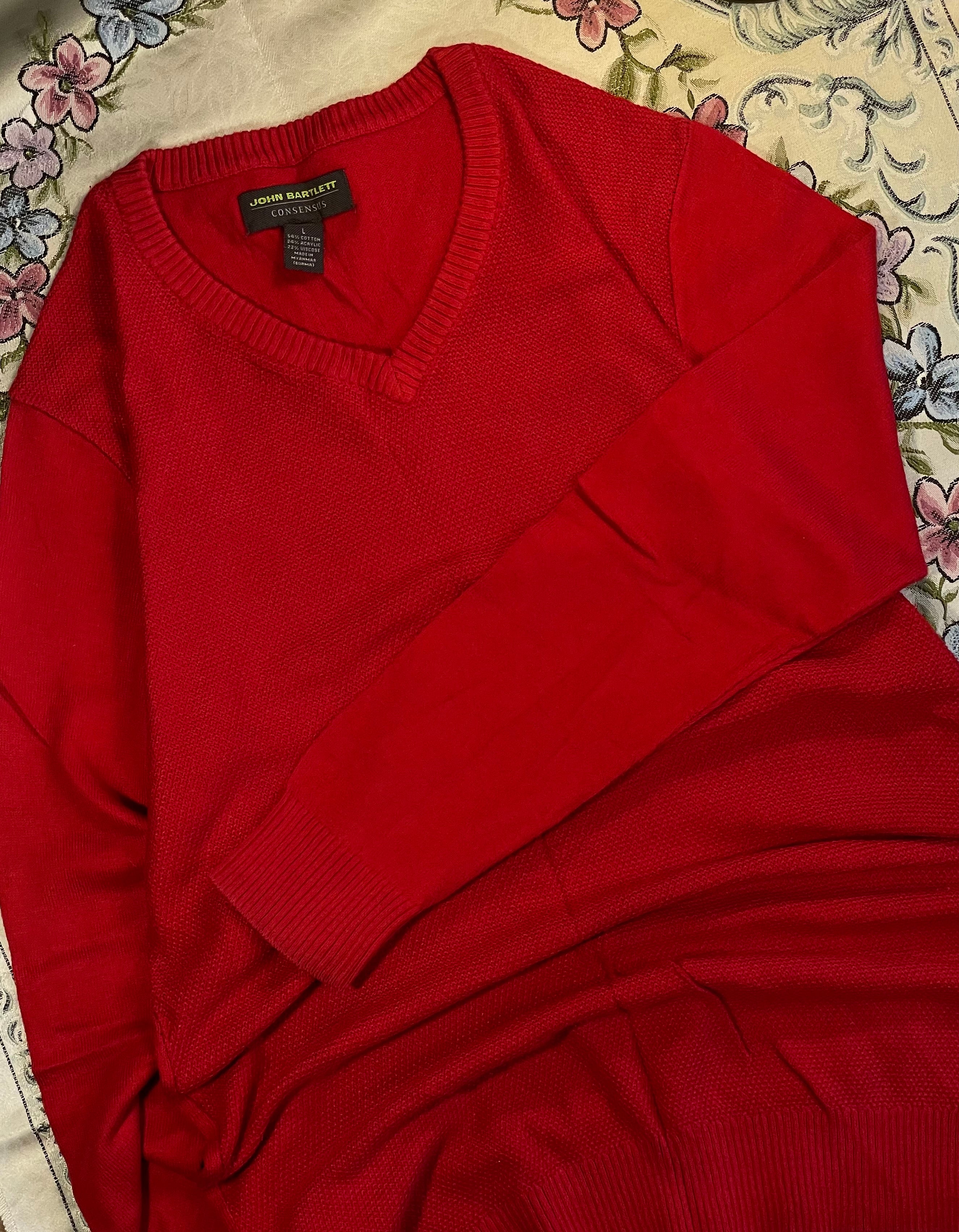 Maroon waffle knit sweater