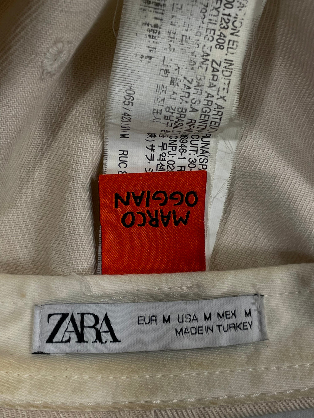 Zara Graphic Patch Beige Cap