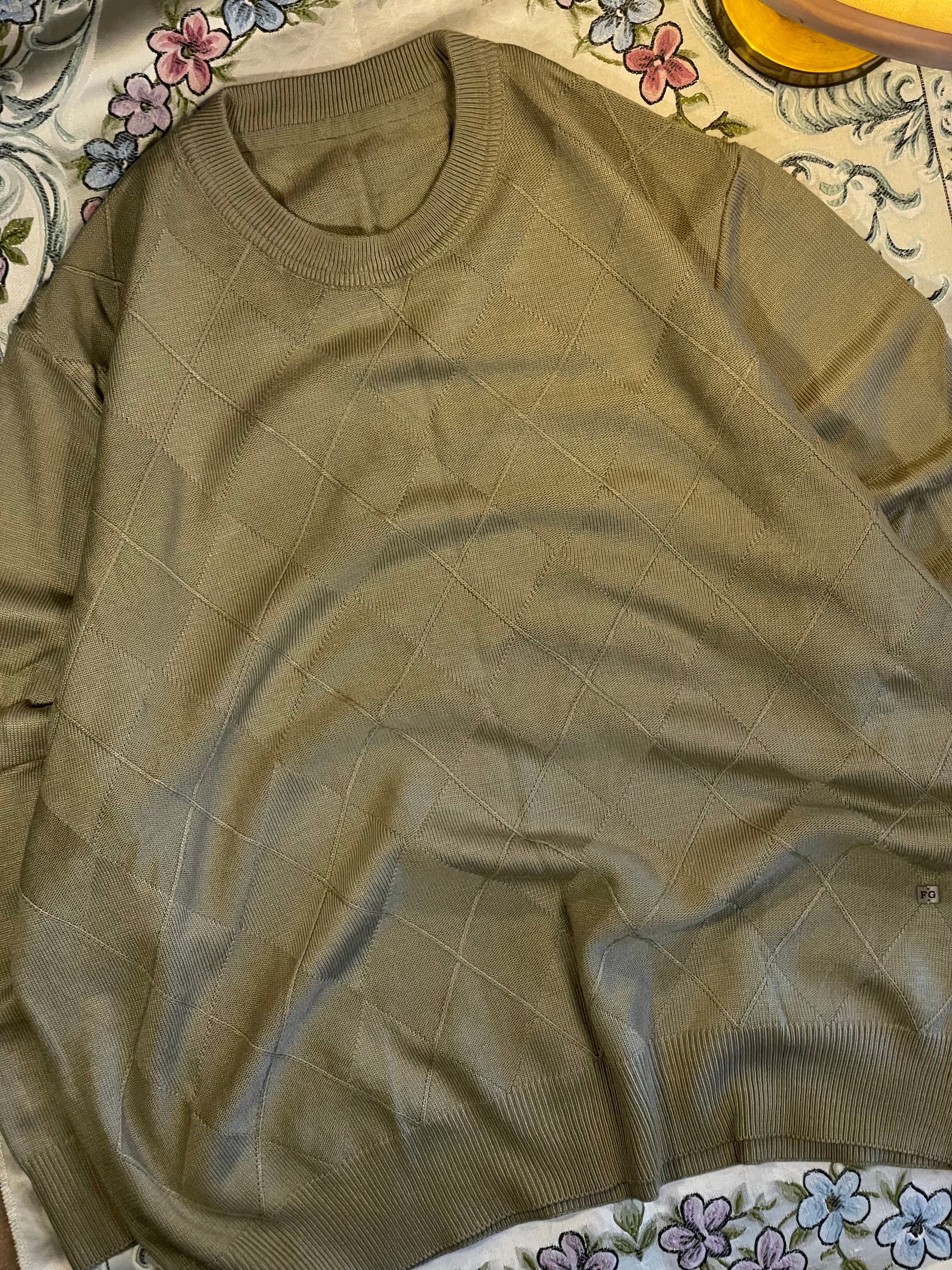 Sage green premium knit pullover