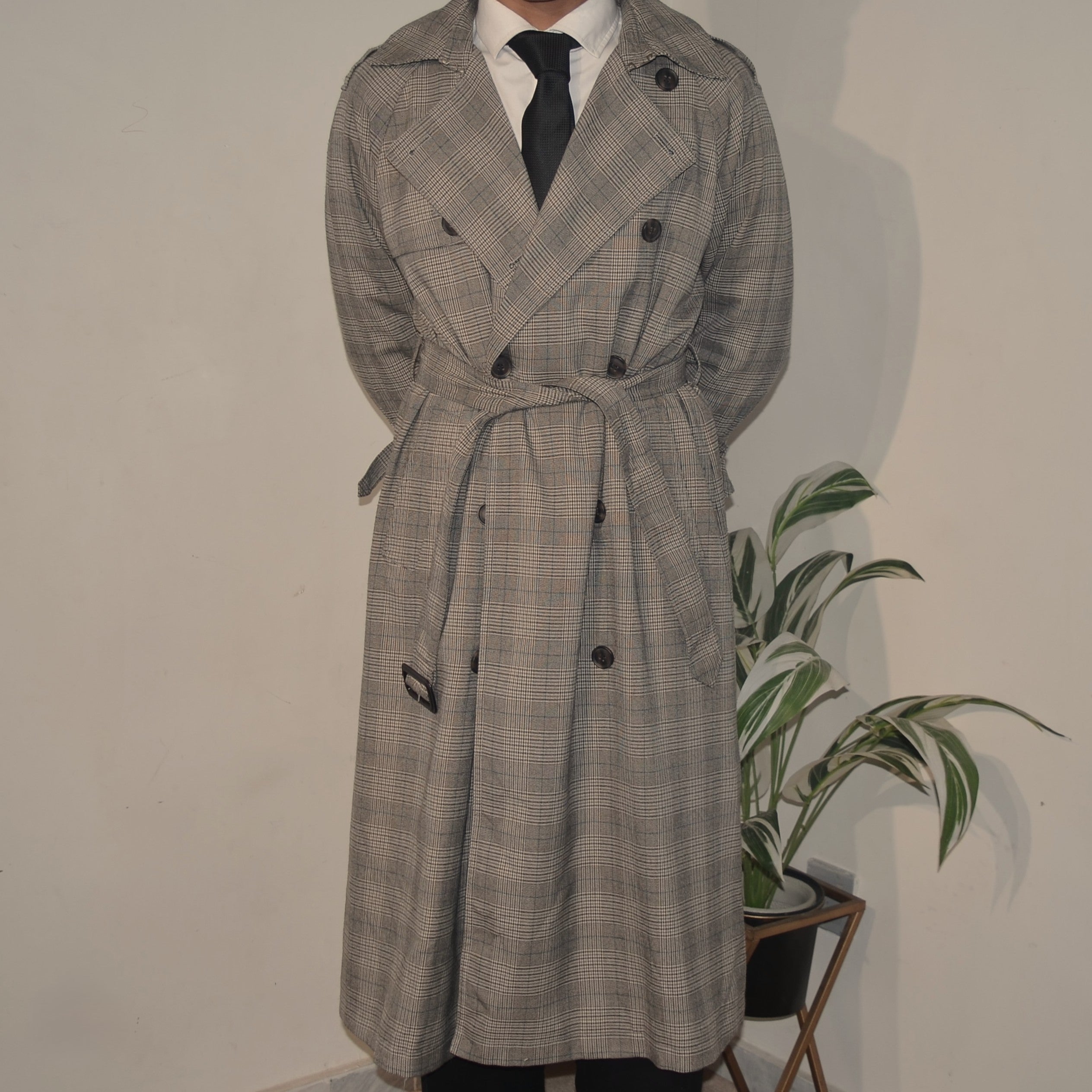 Spao Plaid Trench