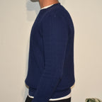 Navy Cable Knit Sweater