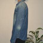 Jack n Jones Denim Double Pocket Shirt