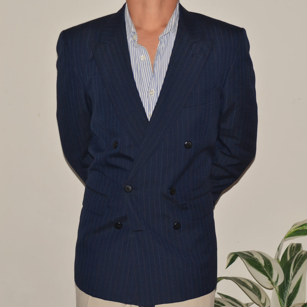 Navy Pin Stripped  Blazer