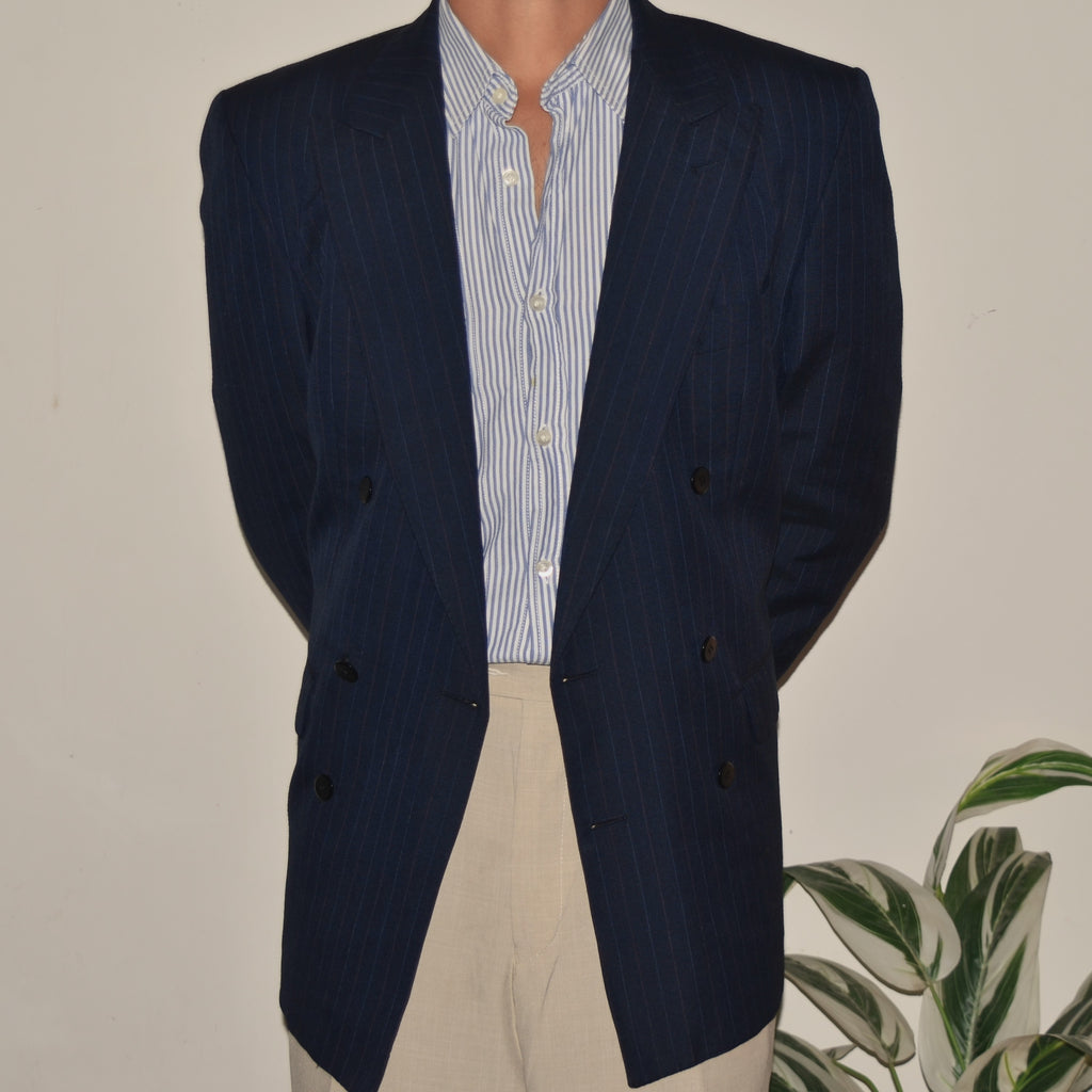 Navy Pin Stripped  Blazer