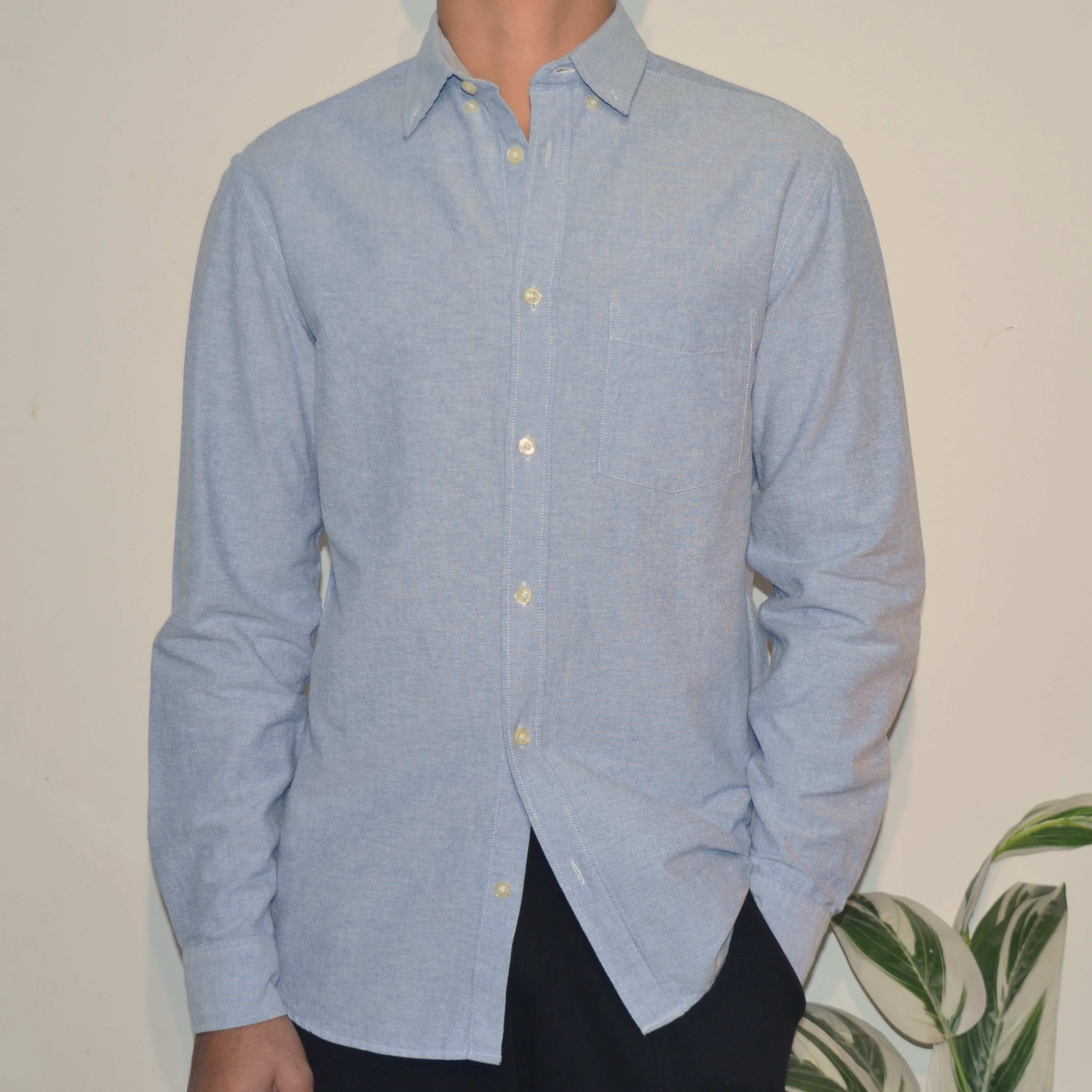 H&M Powdered Blue Button Down