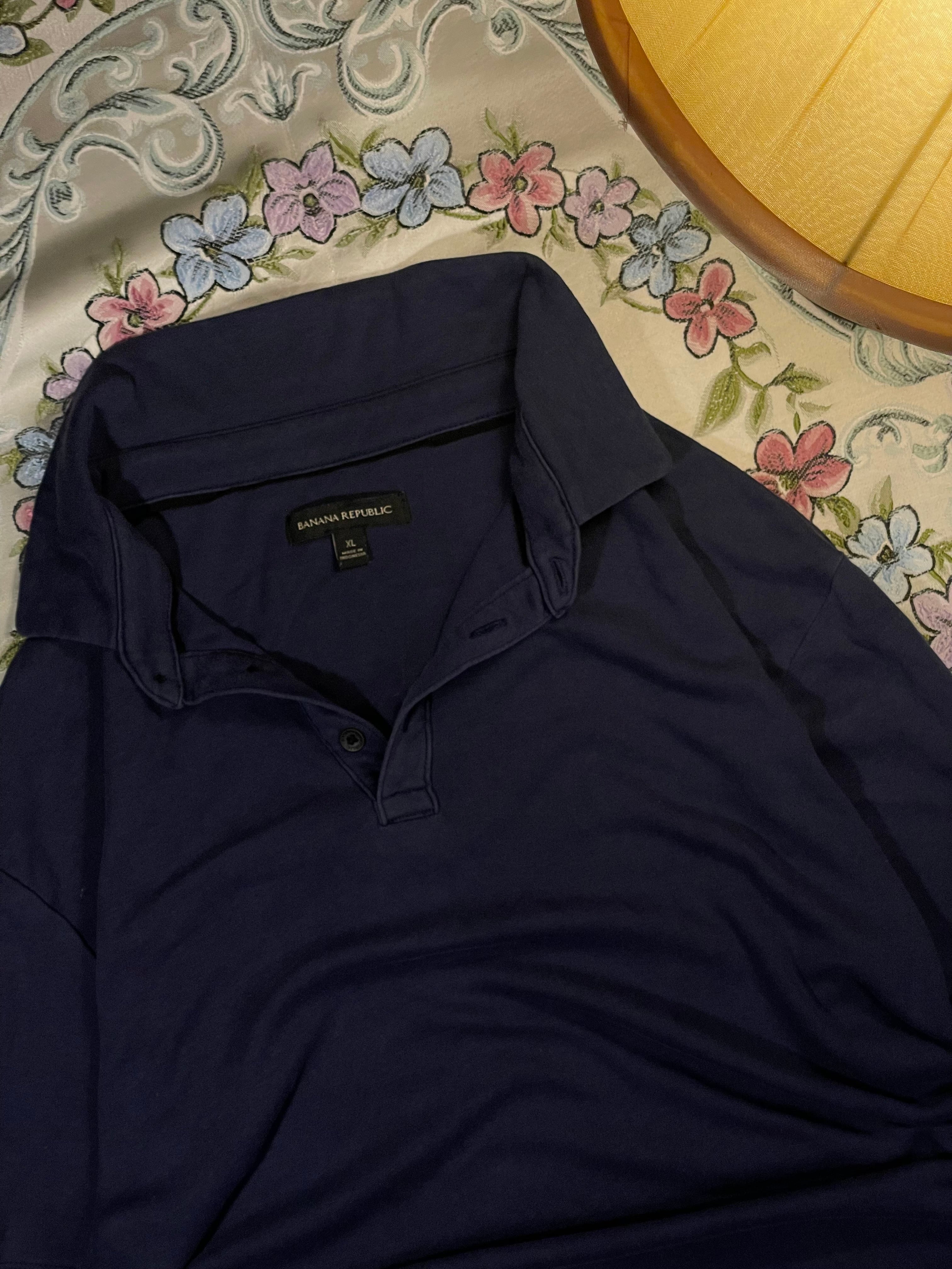 Navy polo by Banana republic