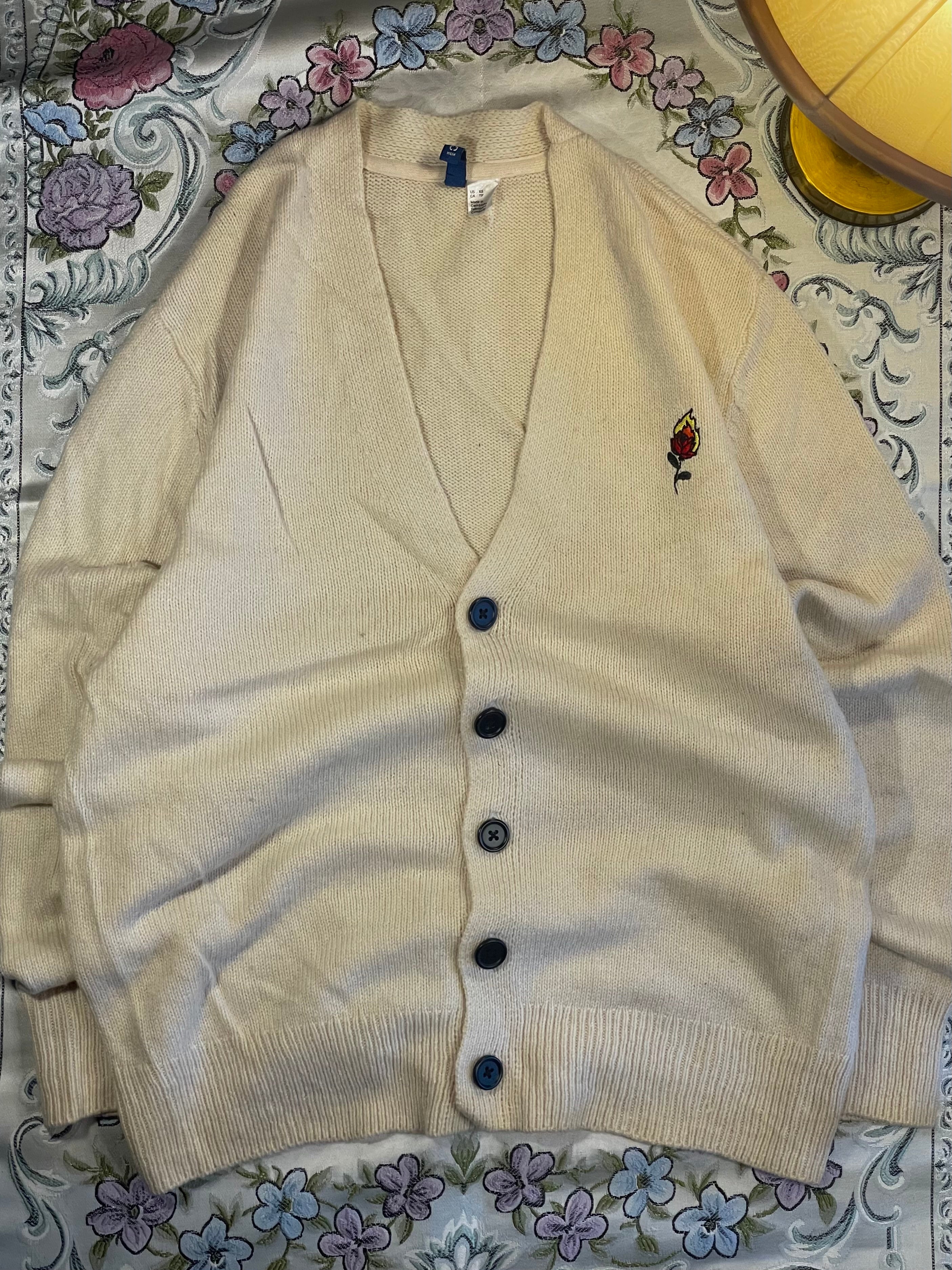 Cream Wool Cardigan