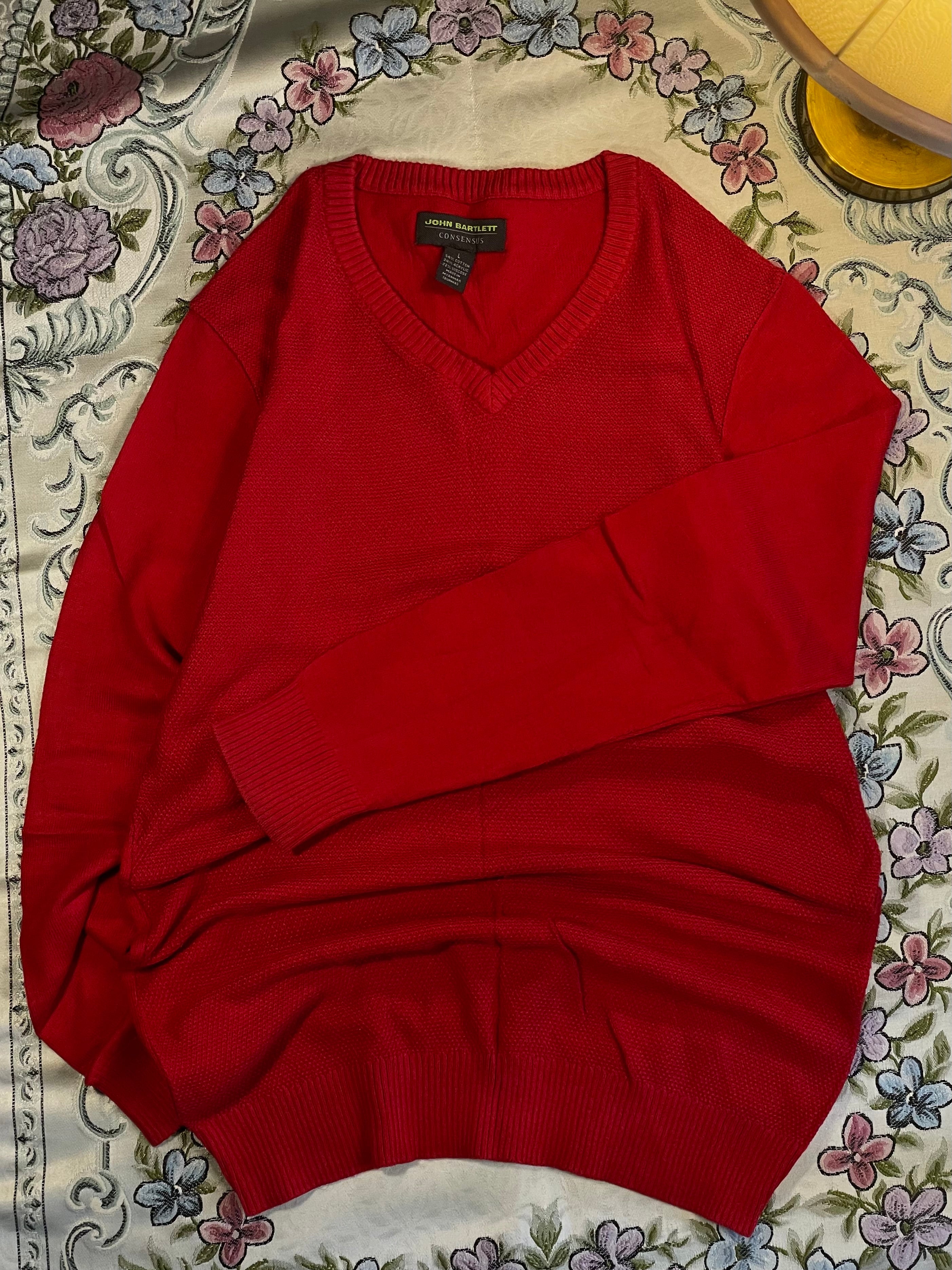 Maroon waffle knit sweater