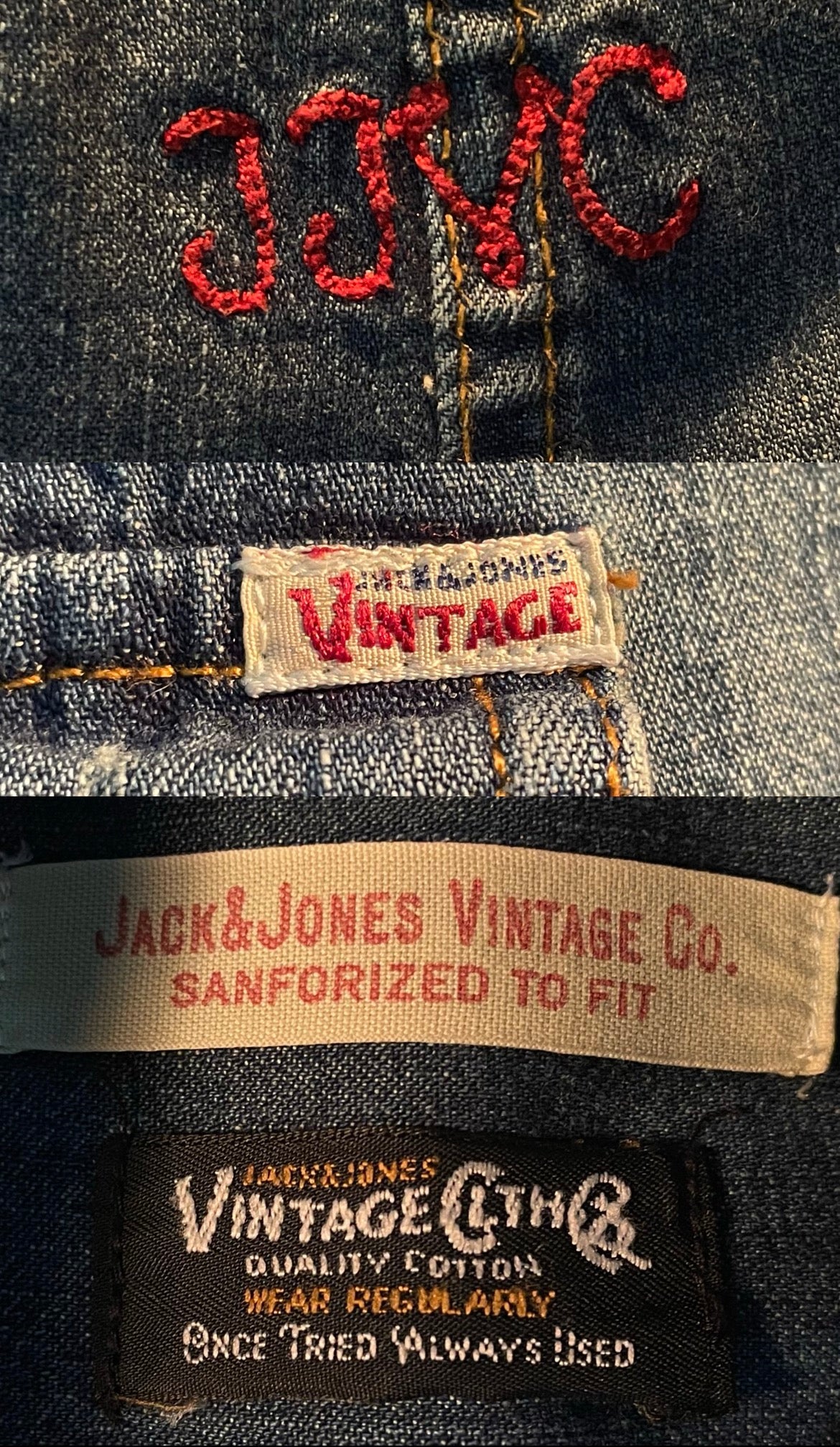 Jack n Jones Denim Double Pocket Shirt