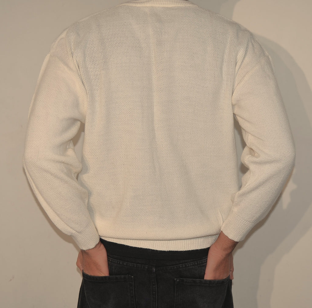 Lacoste Waffle Knit Sweater