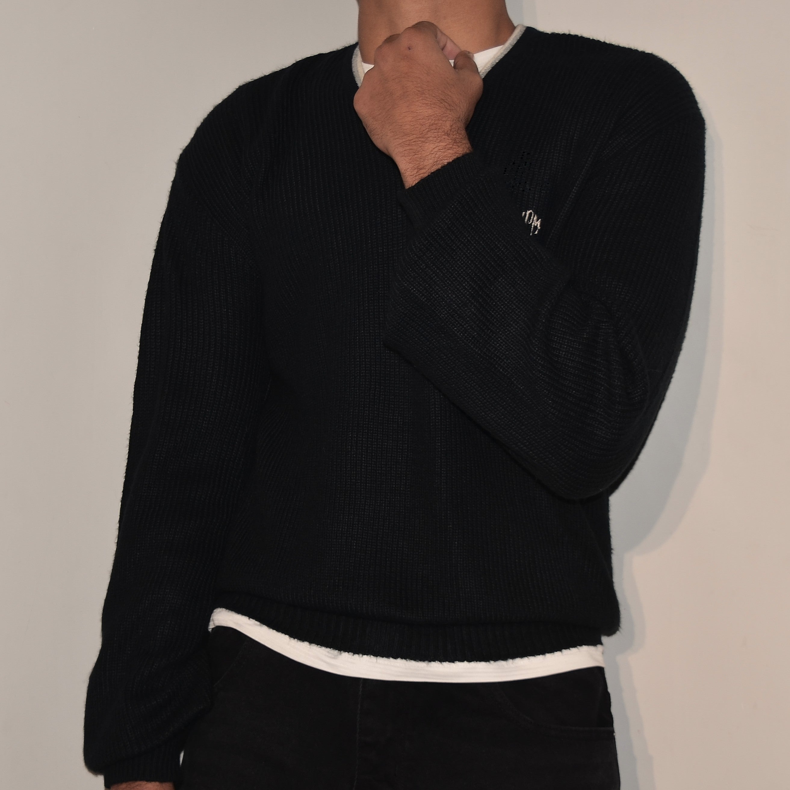 V-Neck Pullover Sweater