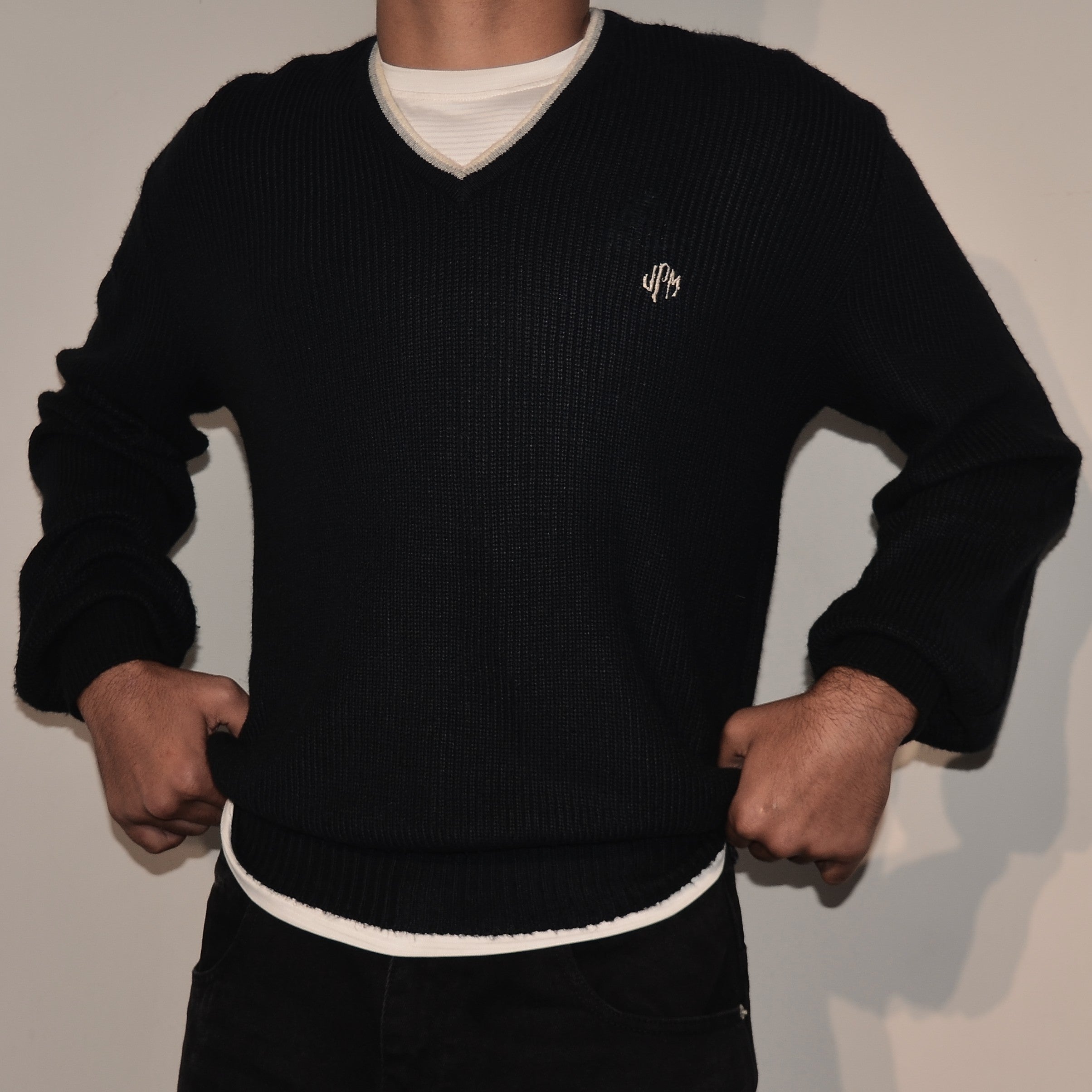V-Neck Pullover Sweater