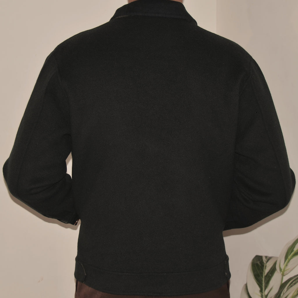 Manstar Green Suede Jacket