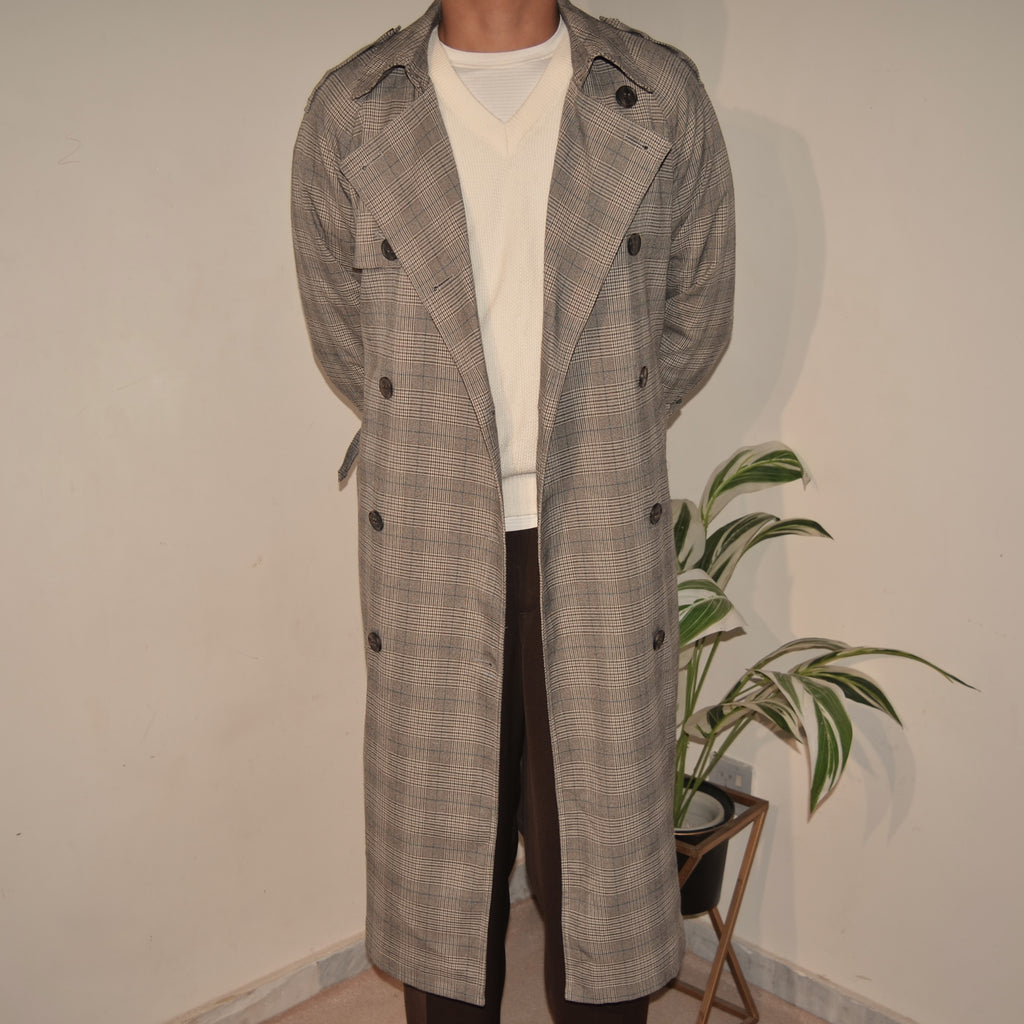 Spao Plaid Trench